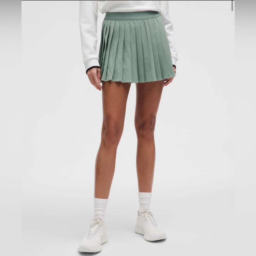 🆕Lululemon🍋High-Rise Pleated Tennis Skirt Color Crater Blue Sz 14